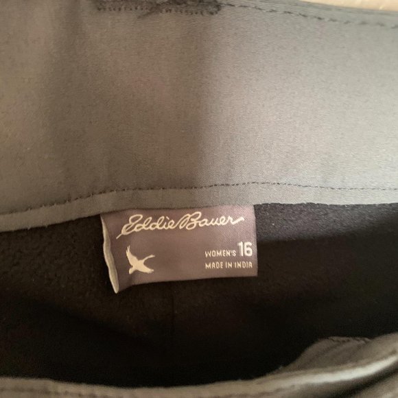 Eddie Bauer Gray Fleece-Lined Pants Size 16 - Picture 6 of 9